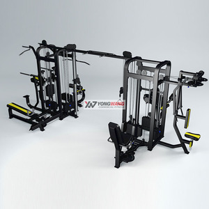 Máquina de Gimnasio, Equipo de Fitness, Sistema de Entrenamiento con Cables Cruzados de 8 Estaciones Multifuncionales, Conjuntos Deportivos con Puerta Cuadrada - Product Image 2