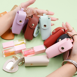 <span class=keywords><strong>Estuche</strong></span> de labios al por mayor con bolsa de cosméticos de espejo Bolsa de maquillaje de almacenamiento de labios Lápiz labial de <span class=keywords><strong>mujer</strong></span> Aceite de labios - Product Image 2