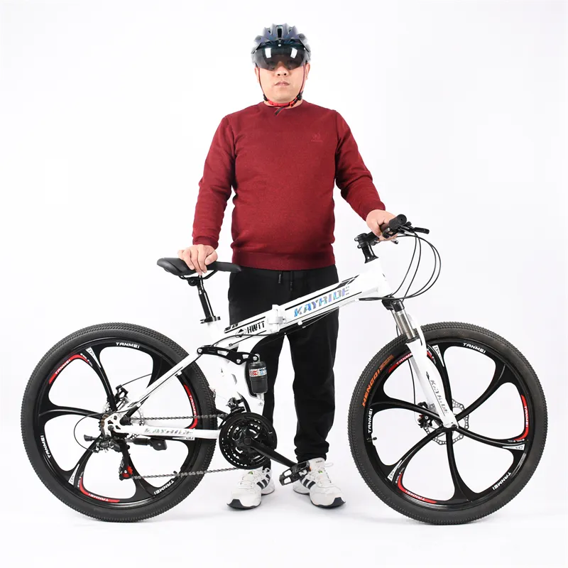 2023 26 inç OEM döngüsü fabrika l katlanabilir dağ yokuş aşağı bisikletleri yüksek karbon çelik mtb bisiklet