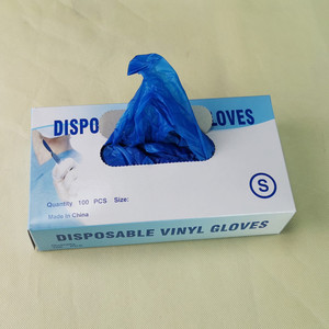 Dùng Một Lần Màu Xanh Vinyl Găng Tay/Thực Phẩm Nhà Máy Sử Dụng Vinyl Găng Tay Găng Tay - Product Image 2