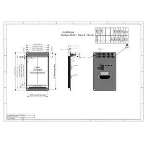 Écran AMOLED OLED de 2,6 pouces, résolution 240x320, interface MCUI8080, 300cD - Product Image 4