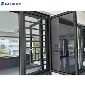 HAIPAI Double Glazed Aluminium Bathroom Ventilation Casement Window For Houses Casement window