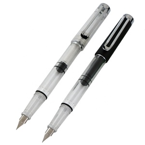 Penne Stilografiche di Alta Qualità con Pennino <span class=keywords><strong>Fine</strong></span> e Sistema di Riempimento a Pistone, <span class=keywords><strong>Penna</strong></span> Trasparente Sottile con Pistone, Senza Confezione Tubolare - Product Image 2