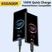 Câble de charge rapide USB 2.0 ESSAGER ES-X45 1m 2m 7A USB-A vers USB-C 100W compatible avec Samsung Vivo Oppo