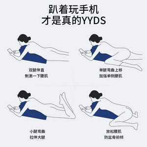 AUX Massage Cushion Blue Grey Hot Compress Kneading Airbag Neck Waist Back Leg Massager - Product Image 5