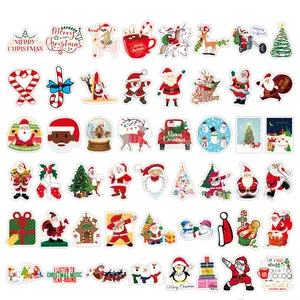 공장 판매 저렴한 보석 가게 소매 홈 장식 크리스마스 산타 창 스티커 크리스마스 스티커