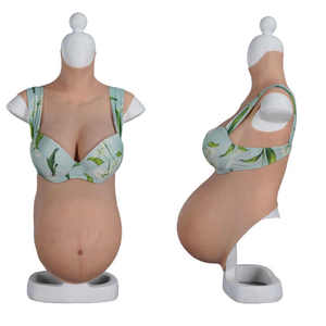 <span class=keywords><strong>Faux</strong></span> seins <span class=keywords><strong>faux</strong></span> bébé bosse ventre jumeaux Silicone artificiel ventre enceinte unisexe pour Costume accessoires de Film - Product Image 1