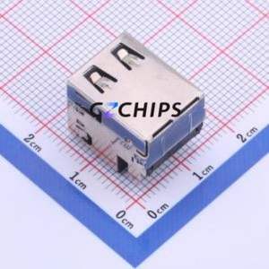 907-421A1026P10200 USB Connector Through hole Component (THT) Connector Type-A USB 2.0 Female Sink Board - Product Image 2