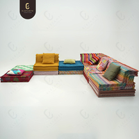 Canapé Modulaire Coloré et Moderne Personnalisable Design Unique Européen Chesterfield Convertible Sectionnel pour Salon Ensemble Canapé Mahjong