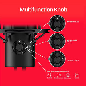 ดั้งเดิม <span class=keywords><strong>HyperX</strong></span> <span class=keywords><strong>quadcast</strong></span> 2ไมโครโฟนตั้งโต๊ะ USB แบบมีสายรอบทิศทางแบบไดนามิกสำหรับเล่นเกมและสตรีมมิ่งวัสดุพลาสติก - Product Image 6