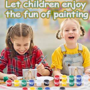 Pintura Foska Cup, Pintura de Neón de 6 Colores, Lavable, No Tóxica, Pintura para Dedos, Pinturas <span class=keywords><strong>Tempera</strong></span> de Secado Rápido para Niños <span class=keywords><strong>y</strong></span> Bebés - Product Image 5