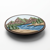 Patchs en caoutchouc silicone personnalisés, 3D en relief, anti-UV, imperméables, avec logos floraux et alphabétiques pour vêtements, sacs, chapeaux et vêtements d'extérieur