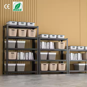 Fábrica de China, venta al por mayor, stock de alta calidad, luz ajustable para oficina en casa, apilamiento, estante de metal sin pernos, estante de almacenamiento de hierro - Product Image 6