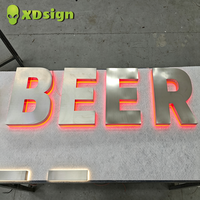 Enseigne néon LED personnalisée, alimentée par transformateur, étanche, avec télécommande, pour extérieur, magasin, bar et food truck