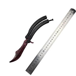 CSGO مخصص سكين جيب صغير <span class=keywords><strong>Balisong</strong></span> الفولاذ المقاوم للصدأ فراشة نشرة للتدريب في الهواء الطلق والتدريب التخييم ديي سكين - Product Image 4