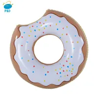 Ring P D Inflatable Donut Swimming Ring Water Fun Donut Pool Float