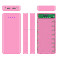 Type-C 8 cellules 18650 chargeur de batterie bricolage boîtier de banque d'alimentation coque sans soudure boîtier d'alimentation mobile