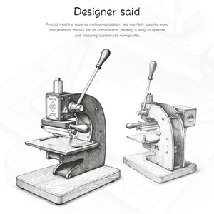 เครื่องปั๊มฟอยล์ร้อนแบบแมนนวลสำหรับงานหนัง กระดาษ ปั๊มโลโก้ 90XTS - Product Image 4