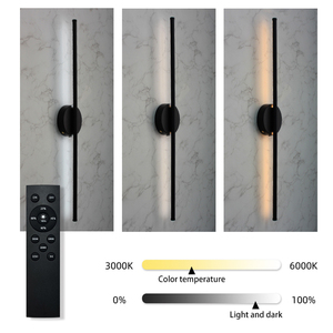 Không dây đèn tường có thể sạc lại tường đèn treo tường trang trí dải dài đèn tường đèn chiếu sáng điều khiển từ xa pin nội bộ - Product Image 5