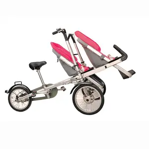 Ebeveyn-çocuk bisikleti anne binmek bebek arabası üç tekerlekli bisiklet