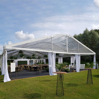 Tente de réception de luxe TENTCHO imperméable à structure libre, grande tente de mariage extérieure 6x12m, tentes personnalisées pour événements