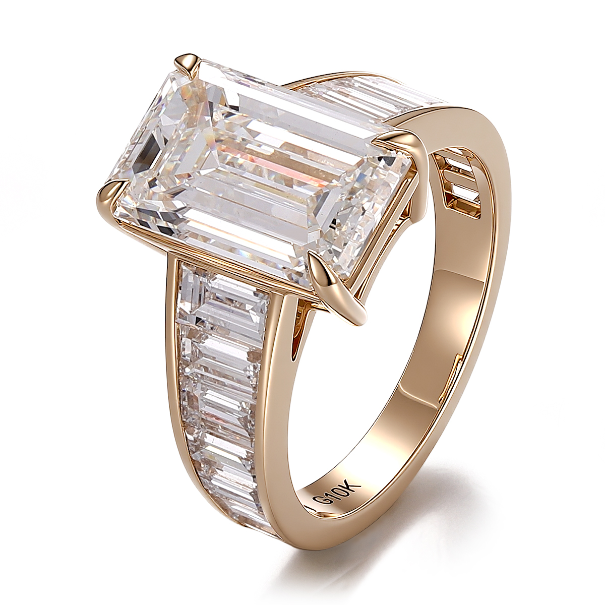 แหวนเพชรแล็บทองแท้ 18K