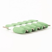 Polisseuse en Silicone bout pointu, 3/32 pouces, vente en gros, marron, vert, moyen, polisseuse
