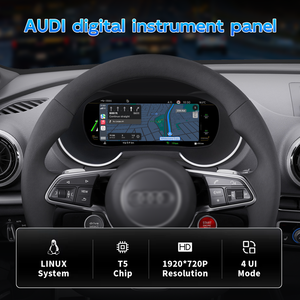 Afficheur numérique A3 pour tableau de bord, compteur de vitesse, instrument numérique, sans fil, Apple CarPlay, Android Auto pour <span class=keywords><strong>Audi</strong></span> A3 2013-2020 - Product Image 2
