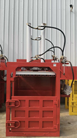 Presse à balles hydraulique multifonction de 10 tonnes avec vérins simples/doubles pour bouteilles en plastique, canettes, recyclage mixte - vêtements usagés