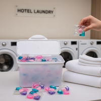 Offre Spéciale : Capsules de lessive jetables 5-en-1 en vrac, 8g, parfum floral, pour le nettoyage des vêtements, lavage à la main et en machine