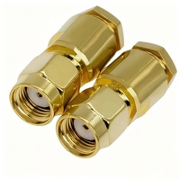 Conector Coaxial RF RP SMA Hembra, Tipo Ensamblable, Pin Interno Chapado en Oro