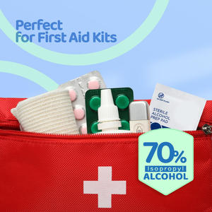 Toallitas Desinfectantes Estériles de <span class=keywords><strong>Alcohol</strong></span> Isopropílico al 70%, Grado Médico, Paquete Individual - Product Image 6