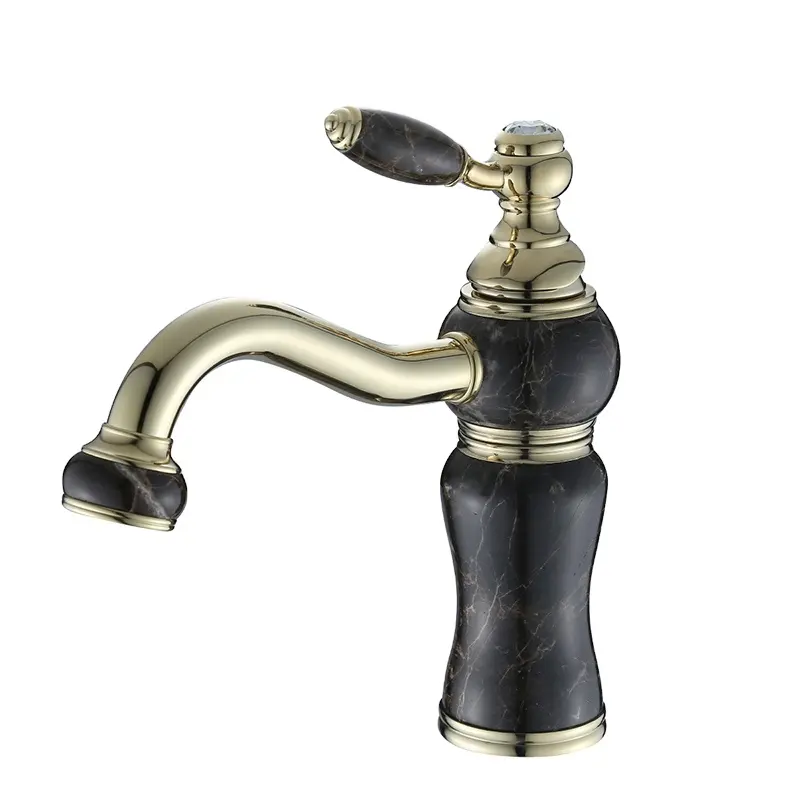 Classic Vintage Jade Stone Marble Basin Faucet water tap
