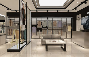 Design gratuito produttori <span class=keywords><strong>Showroom</strong></span> negozio di abbigliamento uomo espositore scarpe espositore Stand - Product Image 2