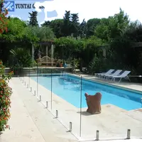 Clear Tinted Grey Colored Tempered Laminated Glass Swimming Pool Fence