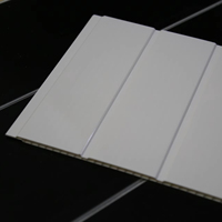 Dalles de plafond en bois ignifuges, imperméables, blanches, lambris PVC, panneaux de plafond PVC, panneaux muraux