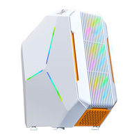 Lovingcool 2024 Popular Shaped Desktop Computer Gaming M-ATX CPU Cabinet Gaming & Towers Bottom With RGB Light