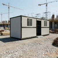 Maison conteneur pliable de 20 pieds, gain de place, préfabriquée, modulaire, pour logement d'urgence