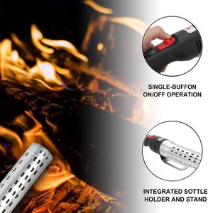 Allume-charbon portable en acier inoxydable résistant à la chaleur, avec poignée en plastique longue <span class=keywords><strong>pour</strong></span> un allumage facile, idéal <span class=keywords><strong>pour</strong></span> le barbecue et la cuisson en extérieur - Product Image 2