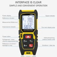 Télémètre laser numérique portable haute précision 50M/100M avec écran LCD pour la mesure en construction