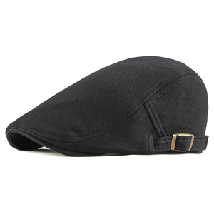 Casquettes de gavroche réglables en coton hommes femmes béret décontracté casquette de lierre plate douce couleur unie conduite cabbie chapeau unisexe noir <span class=keywords><strong>gris</strong></span> chapeaux - Product Image 6