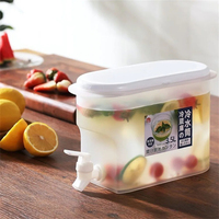 Pichet à eau froide portable de grande capacité 3,5 L avec robinet, distributeur de boissons glacées, ensemble robinet de réfrigérateur