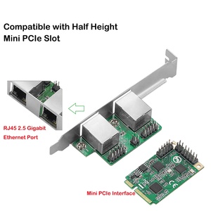 Tarjeta de Red MINI PCI-e a Rj45, MPCIe Lan de 1000 Mbps, Mini PCIe 2.5G Gigabit, Chipset Realtek RTL8125B, para PC de Escritorio, 2500M Mini Gigabit - Product Image 2