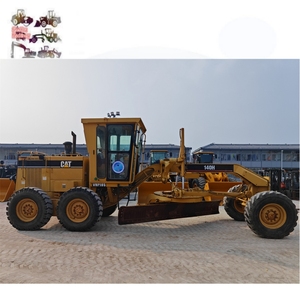 Niveleuse à moteur Caterpillar 140H d'occasion avec moteur CAT 3306 d'origine, commande hydraulique de lame pour la construction routière et les travaux de terrassement KT - Product Image 1