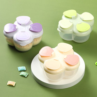 Portable Voyage Quatre Compartiments Bébé Lait En Poudre Conteneur De Stockage Des Aliments Divisé Distribution Sous-Paquet Boîte pour Nouveau-nés