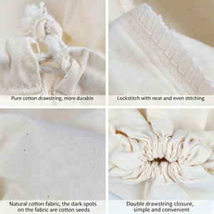 Housse de protection en toile de lin avec logo imprimé personnalisé, poche à rabat, vente en gros d'usine, sac en tissu écologique pour emballage de bagages et de pantalons - Product Image 6