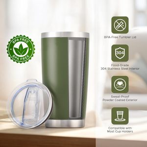 Juego de vasos de acero inoxidable de 20oz a granel de 48 piezas, tazas aisladas al vacío de doble pared con láser, capacidad de 20oz para vacaciones - Product Image 6