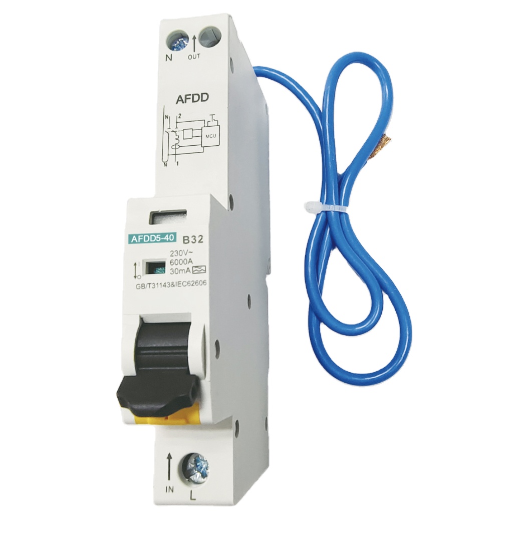 British Standard 1P+N arc fault circuit breaker AFDD