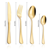 Ensemble de couverts en acier inoxydable 1010, 24 pièces, prêt à offrir, vaisselle de style occidental, couteaux à steak, fourchettes