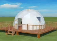 Dôme géodésique transparent insonorisé pour hôtel, prix d'usine, certifié CE/TUV, taille et couleur personnalisables